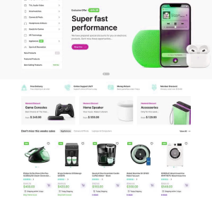 Fintech Shop – Beautiful Ecommerce Website Design